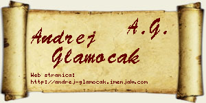 Andrej Glamočak vizit kartica